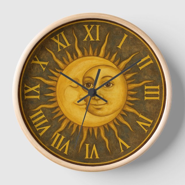 Sonne und Mond Uhr (Vorderseite)