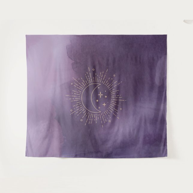 Sonne und Mond Wandteppich (Vorderseite (Horizontal))