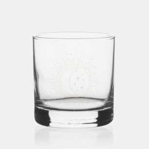 Sonne und Mond Whiskyglas