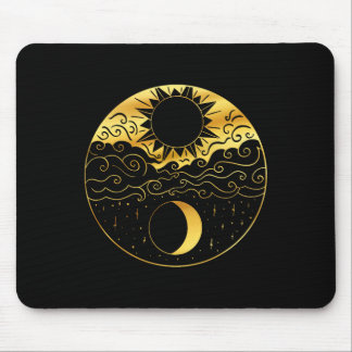 Sonne Und Mond Yin Yang Stern Himmelsmeditation Yo Mousepad