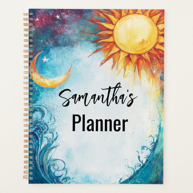 Sonne und Mondfarbe Planer (Vorderseite)