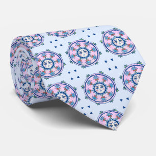 Sonne und Palmen um sich herum Krawatte