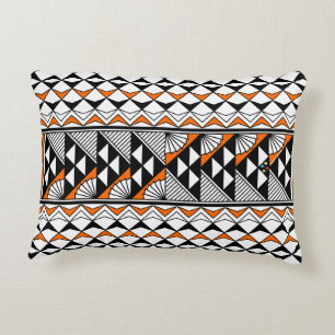 Sonne und Regen in Orange Dekokissen