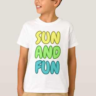 Sonne Und Spaß Kinder T-Shirt