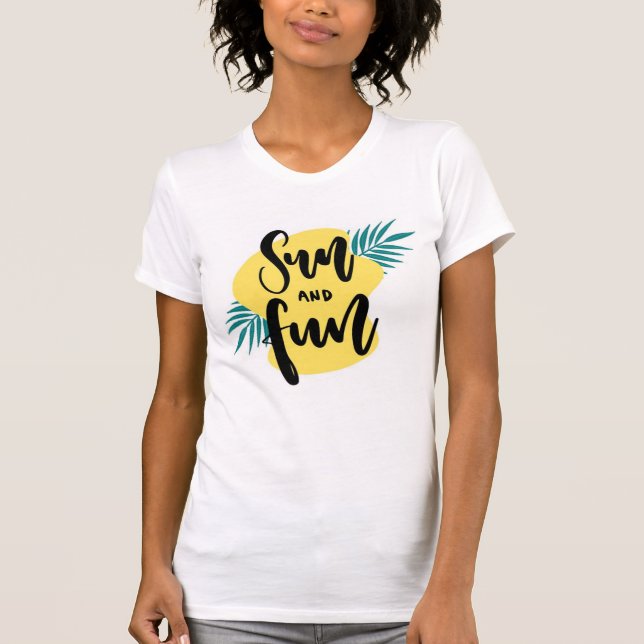 Sonne und Spaß T-Shirt (Vorderseite)