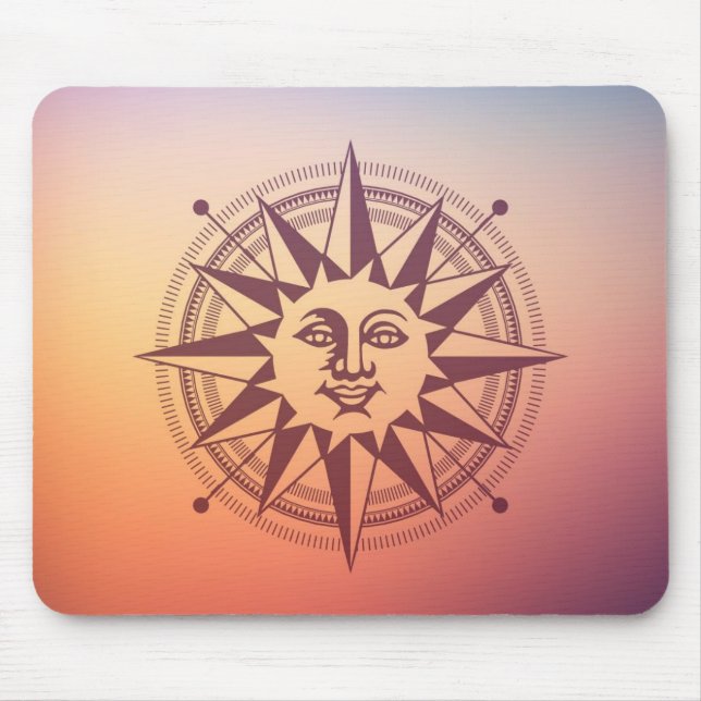 Sonne und Stern Mousepad (Vorne)