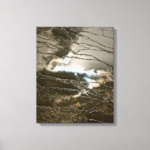 SONNE UND STURM-WOLKEN IM WASSER ABSTRAKT
