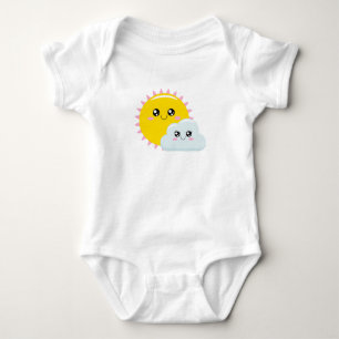 Sonne und Wolke Baby Strampler