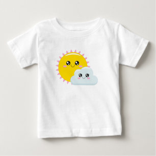 Sonne und Wolke Baby T-shirt