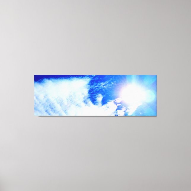 Sonne und Wolken in Ottawa Himmel. Jetzt kaufen Leinwanddruck (Vorderseite)