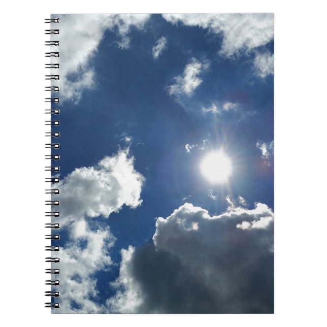 Sonne und Wolken Notizblock (Vorderseite)