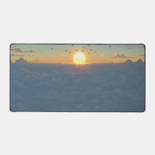 Sonne und Wolken Schreibtischunterlage