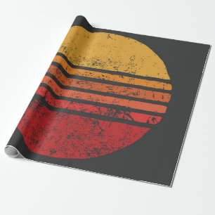 SONNE Vintage Grunge Kreis Illustrationenvintage, Geschenkpapier
