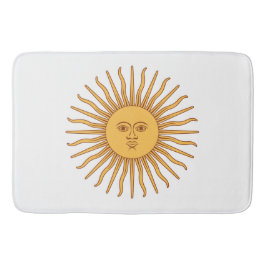 Sonne vom Mai (Argentinische Sonne) Bath Mat Badematte