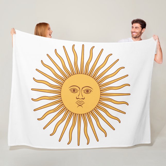 Sonne vom Mai Fleecedecke (Beispiel)