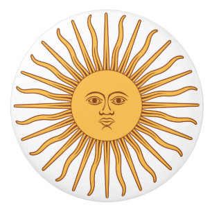 Sonne vom Mai Keramikknauf