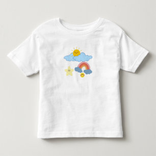 "Sonne, Wolken und Regenbogen-Spaß" Kleinkind T-shirt