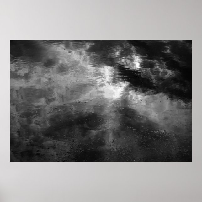 Sonne, Wolken, Wasser und Duckweed. Poster (Vorne)