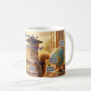 Sonnen Eichhörnchen Ende des Jahres Lehrer Anerken Kaffeetasse