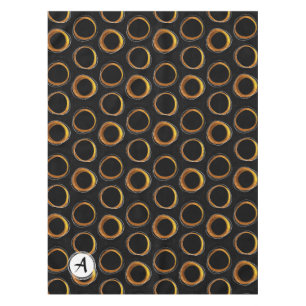 Sonnen Finsternis mid_-_Century Modern Black & Tischdecke