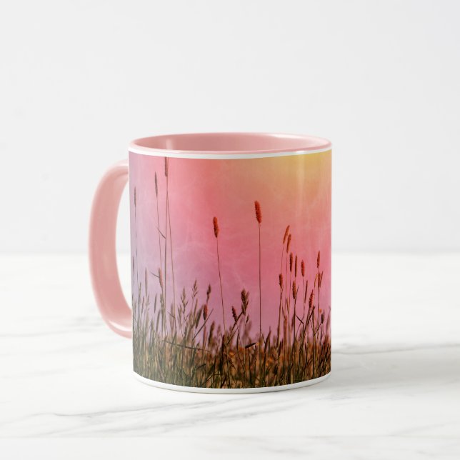 Sonnen - Gräser Tasse (Vorderseite Links)