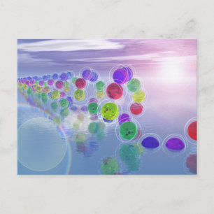 Sonnen in ihren Kursen Postkarte