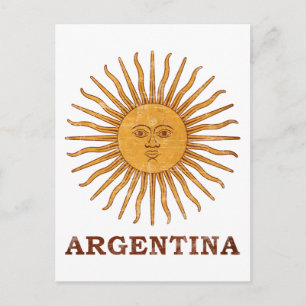 Sonnen-Mai Argentinien Postkarte
