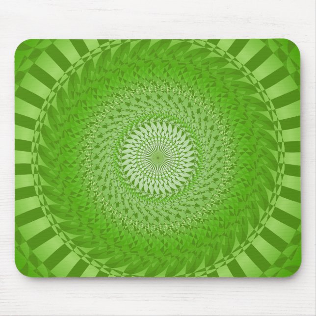 Sonnen-Mandala grün Mousepad (Vorne)