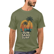 Sonnen Sand Surfen – Retro Vintage Strand Vibes