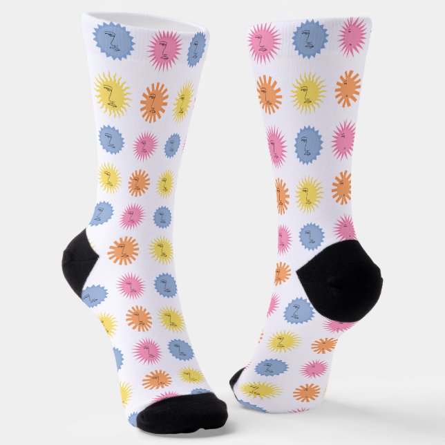 Sonnen Socken (Gewinkelt)