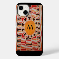 SONNEN SOLARENERGIE MONOGRAMM gelb orange rot schw