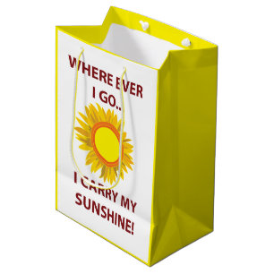 Sonnen Sonnenblume Sonnenschein Mittlere Geschenktüte