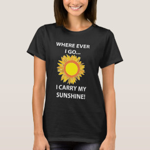Sonnen-Sonnenblume Sonnenschein T-Shirt