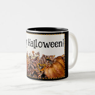 SONNEN! SONNENSCHEIN! GLÜCKLICH HALLOWEEN! : ZWEIFARBIGE TASSE