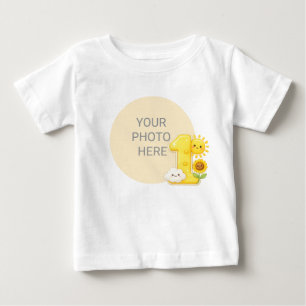 Sonnen-T-Shirt zum 1. Geburtstag mit individuellem Baby T-shirt