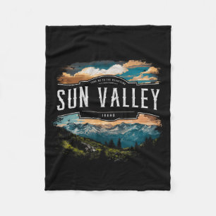 Sonnen-Tal-Berge Idaho Wandern Outdoor Vintage Fleecedecke