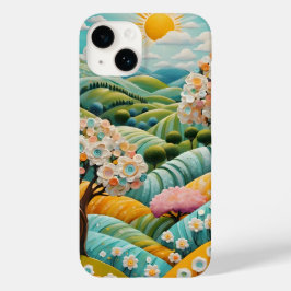Sonnen- und Bäume und Blume iPhone Fälle Case-Mate iPhone 14 Hülle