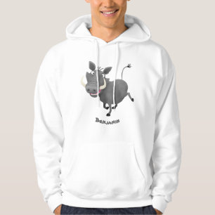 Sonnenafrikanische Warthos-Schwein-Cartoon-Illustr Hoodie