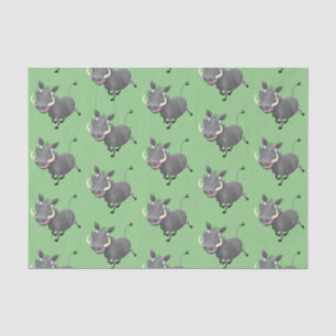 Sonnenafrikanische Warthos-Schwein-Cartoon-Illustr Seidenpapier