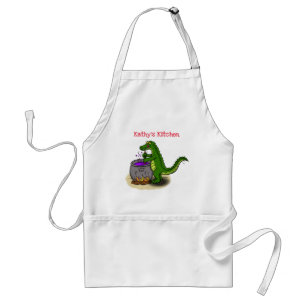 Sonnenalligator Kochen Cartoon Schürze