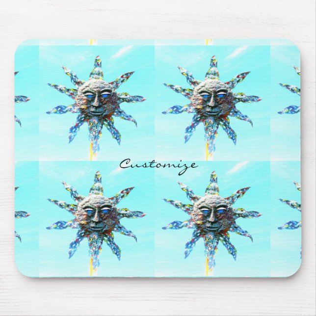 Sonnenanbeter auf blauem Thunder_Cove Mousepad (Vorne)