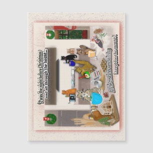 Sonnenanbeter Nacht vor Weihnachten Magnetkarte