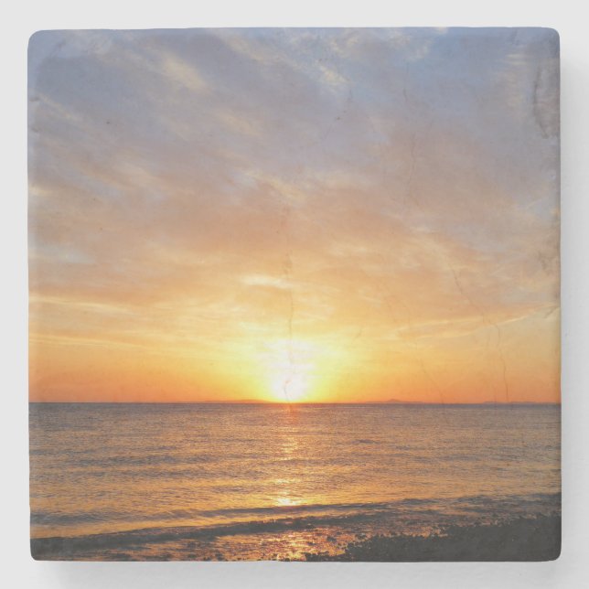 SONNENANLAGE ÜBER DEM MEER STEINUNTERSETZER (Vorderseite)