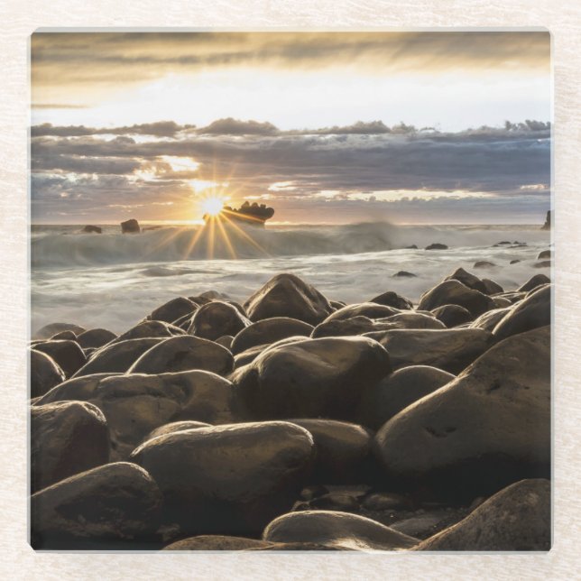 Sonnenaufgang-1239727 Glasuntersetzer (Vorderseite)