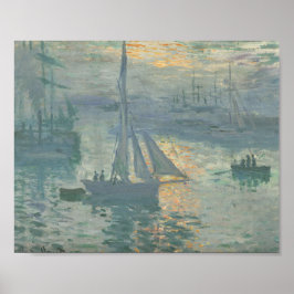 Sonnenaufgang (1873) von Claude Monet . Poster