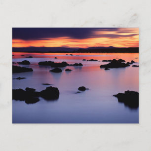 Sonnenaufgang am Black Point des Mono Lake Postkarte