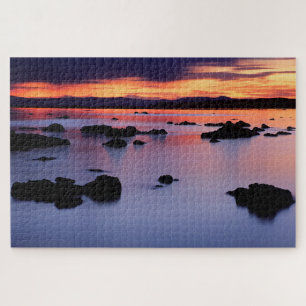 Sonnenaufgang am Black Point des Mono Lake Puzzle