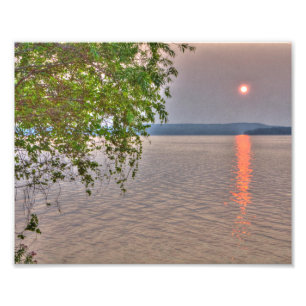 Sonnenaufgang am Elk Lake, Michigan Fotodruck