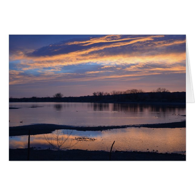 Sonnenaufgang am Grundlinien-Reservoir (Vorderseite (Horizontal))