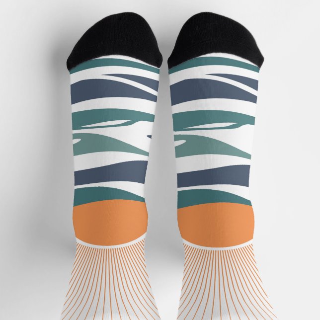 Sonnenaufgang am Meer Socken (Oben)